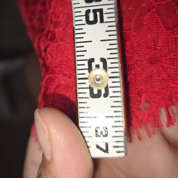 NBD Revolve Red Lace V-Neck Mini Dress NWT Size XL - Picture 8 of 9